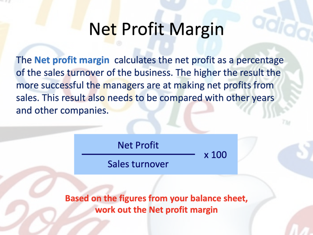 Accounts Presentation Notes